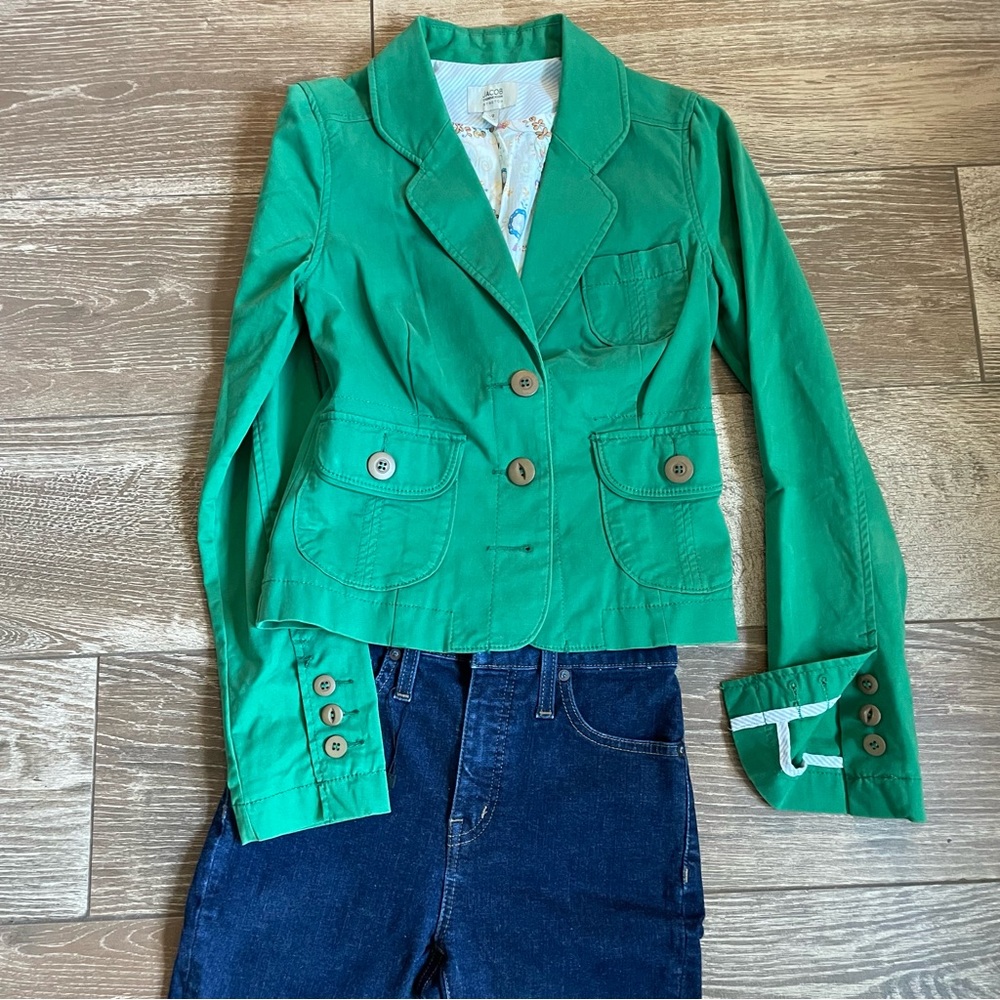 Chic Green Women's Blazer